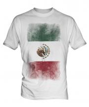Mexico Faded Flag Mens T-Shirt