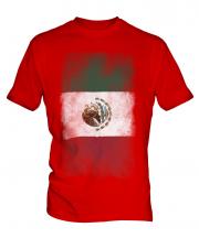 Mexico Faded Flag Mens T-Shirt