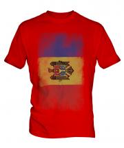 Moldova Faded Flag Mens T-Shirt