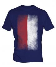 Monaco Faded Flag Mens T-Shirt