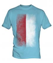 Monaco Faded Flag Mens T-Shirt