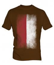 Monaco Faded Flag Mens T-Shirt