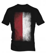 Monaco Faded Flag Mens T-Shirt