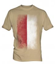 Monaco Faded Flag Mens T-Shirt