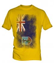 Montserrat Faded Flag Mens T-Shirt