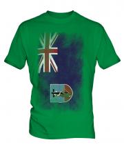 Montserrat Faded Flag Mens T-Shirt