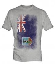 Montserrat Faded Flag Mens T-Shirt
