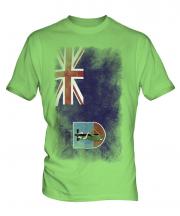 Montserrat Faded Flag Mens T-Shirt