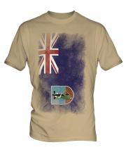 Montserrat Faded Flag Mens T-Shirt