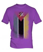 Mozambique Faded Flag Mens T-Shirt