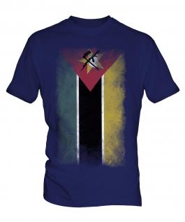 Mozambique Faded Flag Mens T-Shirt