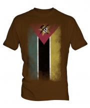 Mozambique Faded Flag Mens T-Shirt