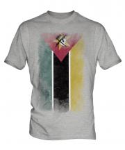 Mozambique Faded Flag Mens T-Shirt
