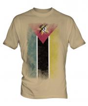 Mozambique Faded Flag Mens T-Shirt