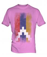 Nagorno-Karabakh Republic Faded Flag Mens T-Shirt