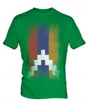Nagorno-Karabakh Republic Faded Flag Mens T-Shirt