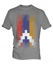 Nagorno-Karabakh Republic Faded Flag Mens T-Shirt