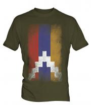 Nagorno-Karabakh Republic Faded Flag Mens T-Shirt