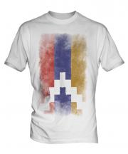 Nagorno-Karabakh Republic Faded Flag Mens T-Shirt