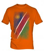Namibia Faded Flag Mens T-Shirt
