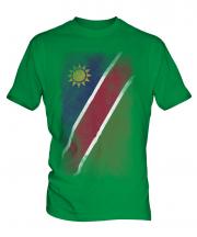 Namibia Faded Flag Mens T-Shirt