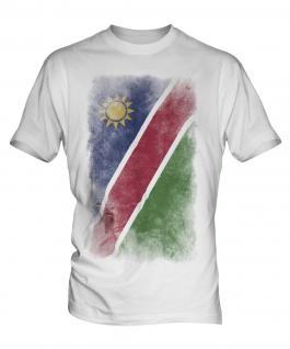 Namibia Faded Flag Mens T-Shirt