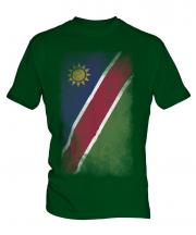Namibia Faded Flag Mens T-Shirt