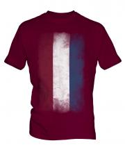 Netherlands Faded Flag Mens T-Shirt