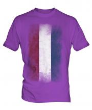 Netherlands Faded Flag Mens T-Shirt