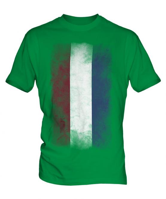 Netherlands Faded Flag Mens T-Shirt