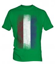 Netherlands Faded Flag Mens T-Shirt