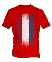 Netherlands Faded Flag Mens T-Shirt