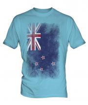 New Zealand Faded Flag Mens T-Shirt