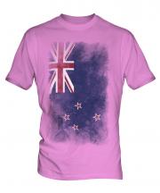 New Zealand Faded Flag Mens T-Shirt