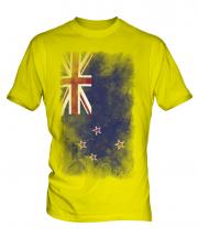 New Zealand Faded Flag Mens T-Shirt