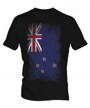 New Zealand Faded Flag Mens T-Shirt