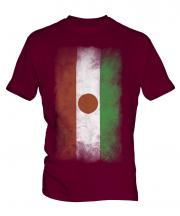 Niger Faded Flag Mens T-Shirt