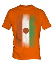 Niger Faded Flag Mens T-Shirt