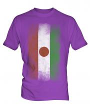 Niger Faded Flag Mens T-Shirt