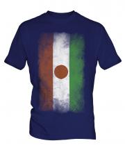Niger Faded Flag Mens T-Shirt