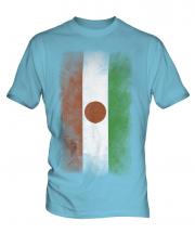 Niger Faded Flag Mens T-Shirt