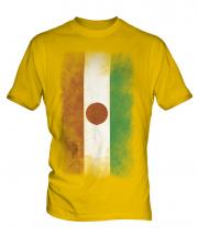 Niger Faded Flag Mens T-Shirt
