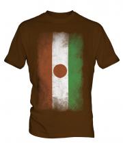 Niger Faded Flag Mens T-Shirt
