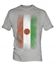 Niger Faded Flag Mens T-Shirt