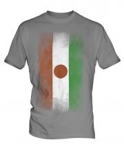 Niger Faded Flag Mens T-Shirt