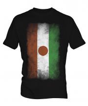 Niger Faded Flag Mens T-Shirt