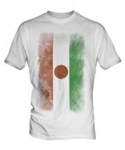 Niger Faded Flag Mens T-Shirt