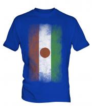 Niger Faded Flag Mens T-Shirt