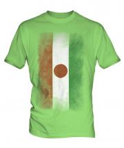 Niger Faded Flag Mens T-Shirt