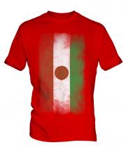 Niger Faded Flag Mens T-Shirt
